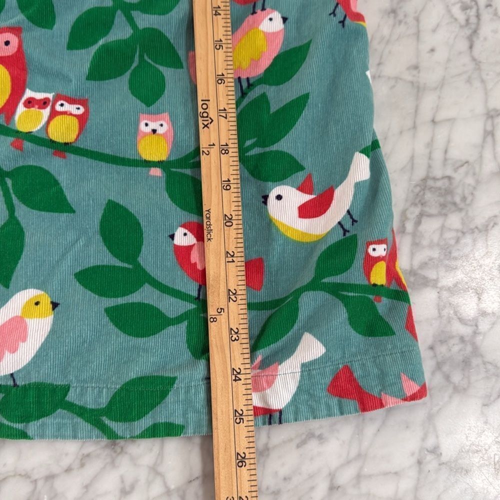 Mini Boden Girls Corduroy Bird Owl Retro Dress Size 7/8 Years - Picture 5 of 6